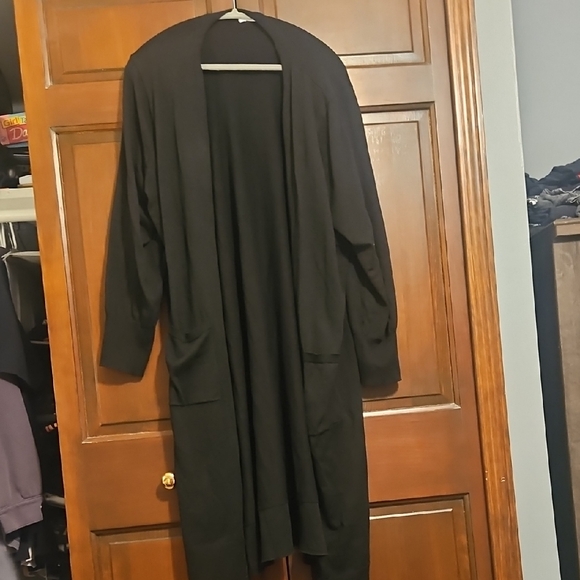 Nine West Sweaters - Nine West Black Long Cardigan